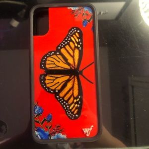 iPhone X/XS wildflower butterfly case